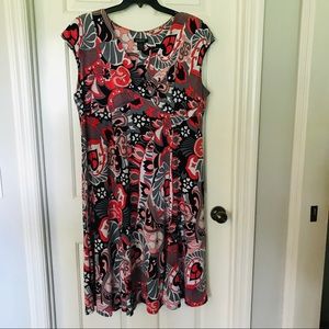 Glamour Knit Cap Sleeved Dress